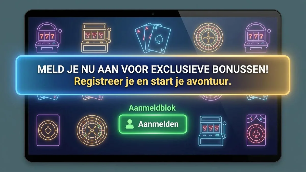 Aanmelden met bonus