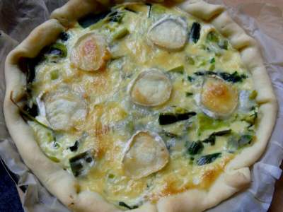 Tarte aux poireaux et au chèvre - Novembre 2022